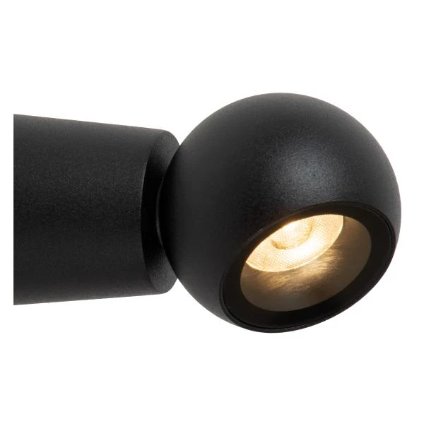 Lucide IPSOS - Lámpara de pared Baño - LED - 1x6W 2700K - IP54 - Negro - detalle 1